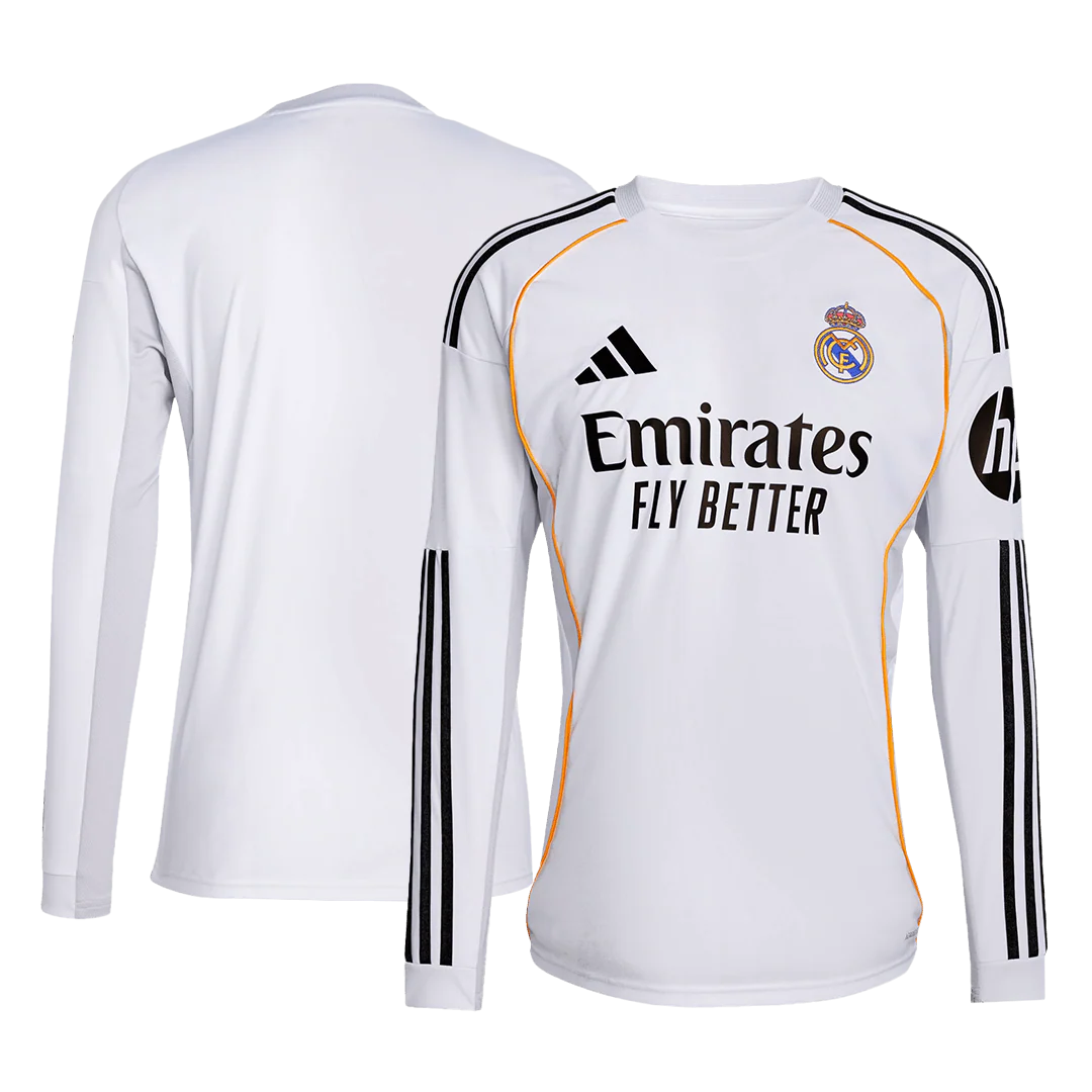 Real Madrid Home Long Sleeve Jersey 2025/26