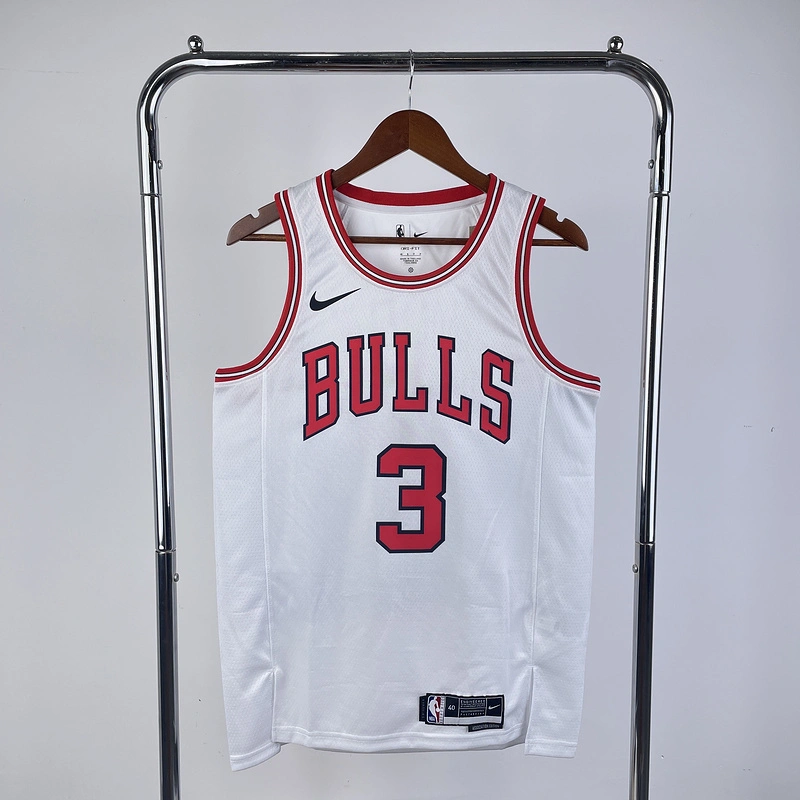 2023 NBA Chicago Bulls 3 WADE Basketball Jersey