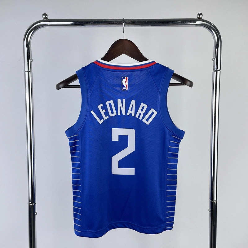 2023 NBA LA Clippers KIDS 2 LEONARD Basketball Jersey