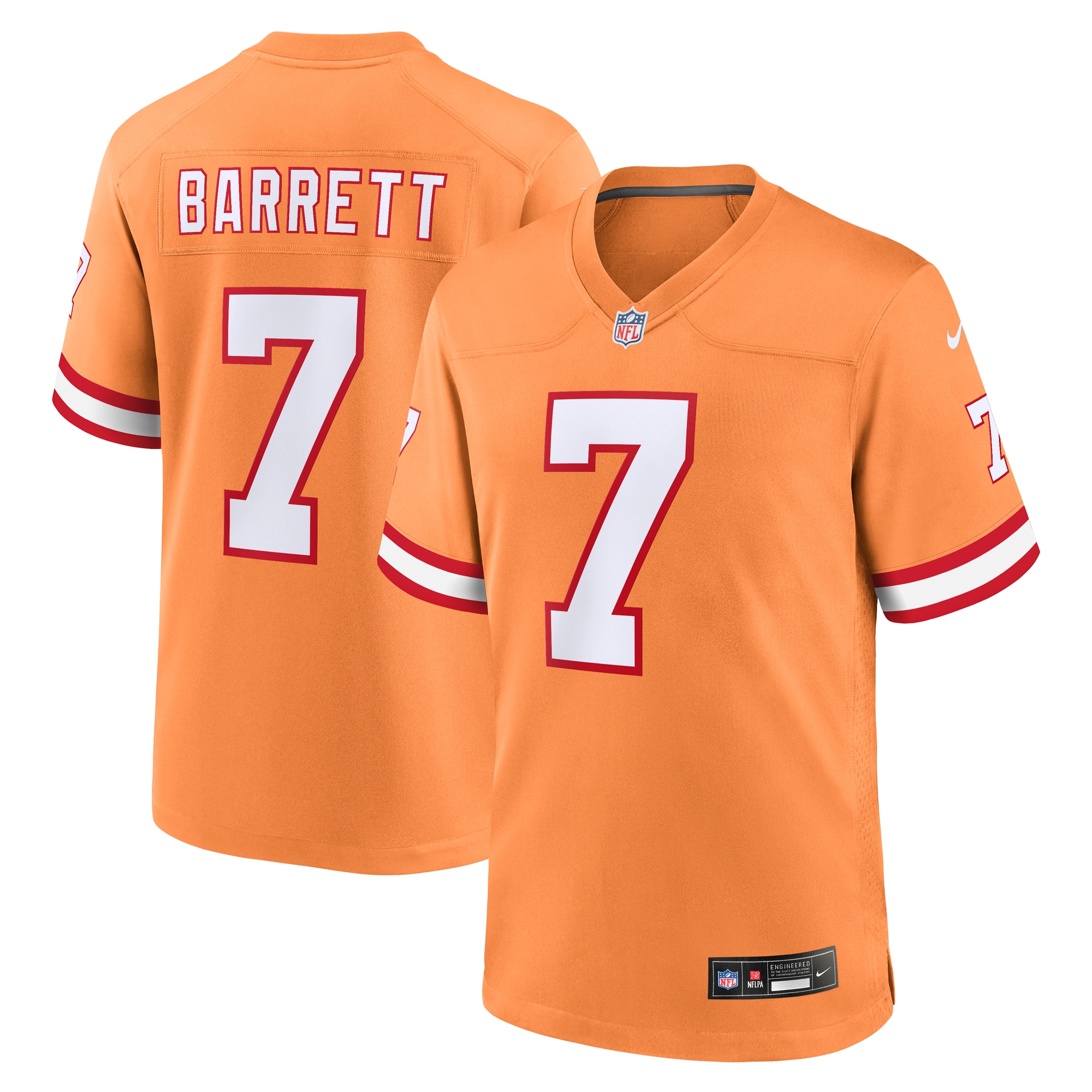 Shaquil Barrett Tampa Bay Buccaneers Nike Throwback Game Jersey - Orange