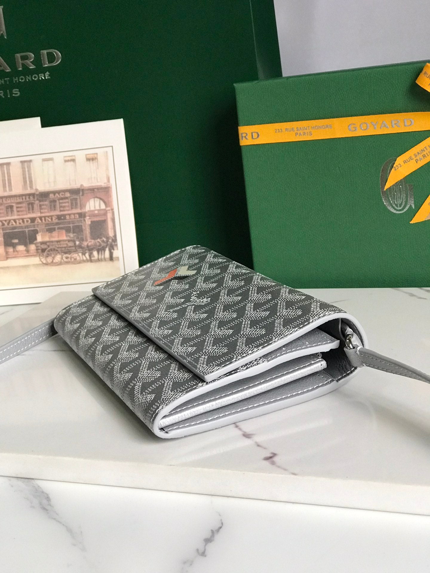 Goyard Varenne Continental Wallet 19 Cm Gray Goyardine Canvas
