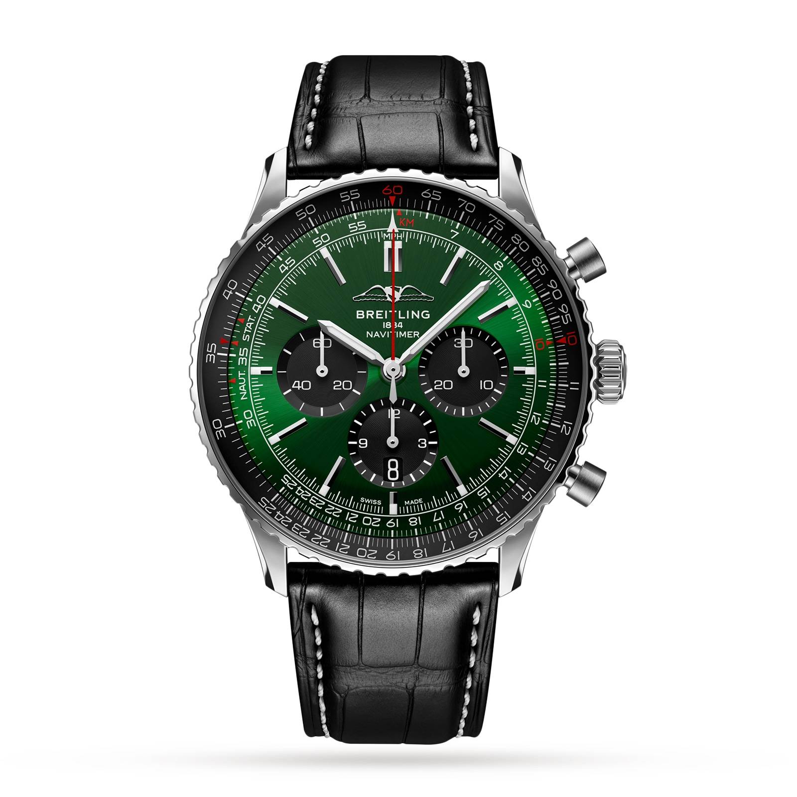 Breitling Navitimer B01 Chronograph 46mm Mens Watch Green-P17532101