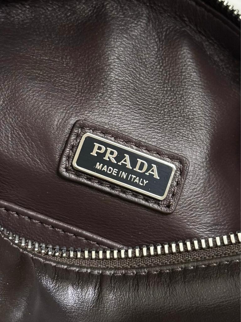 Prada Classic Leather Shoulder Bag 24cm