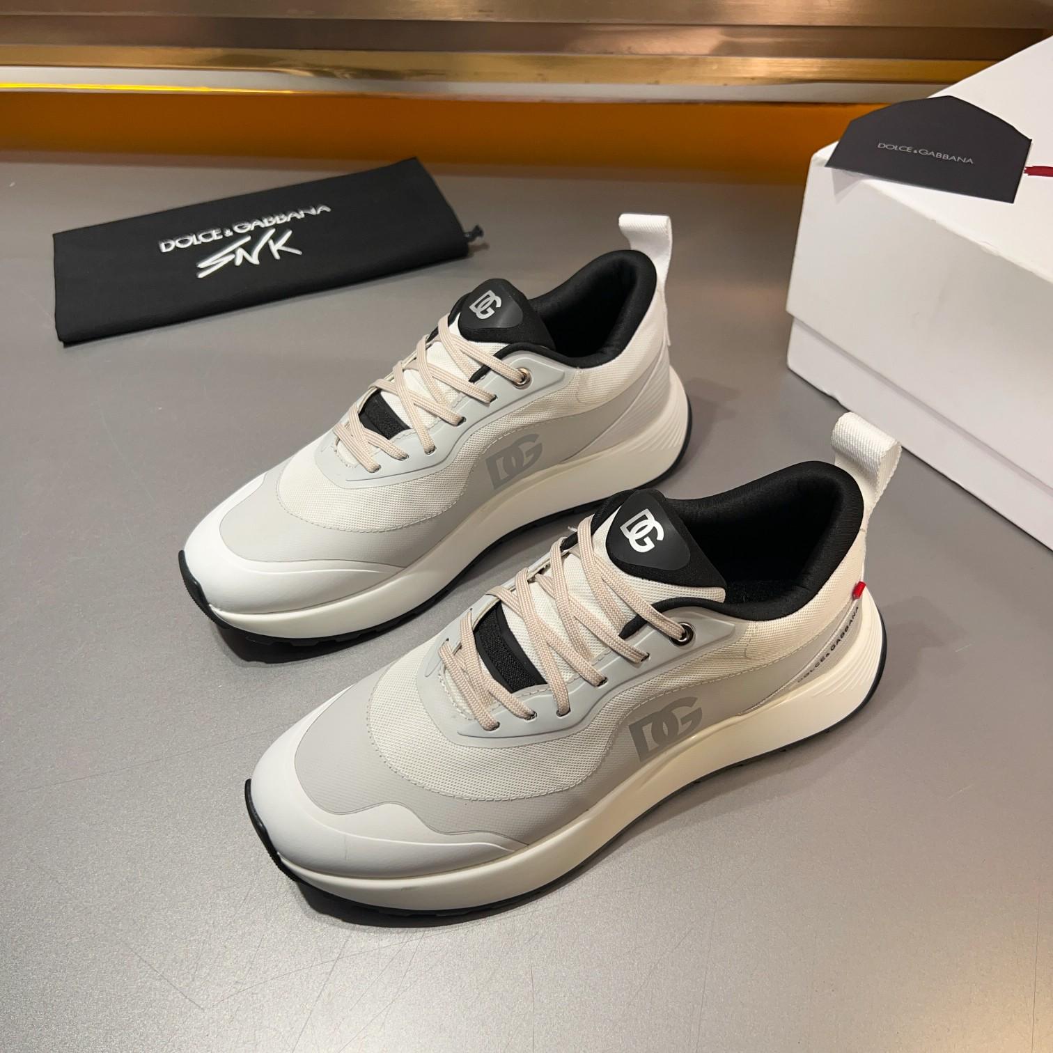 DOLCE & GABBANA Mixed-material sneakers