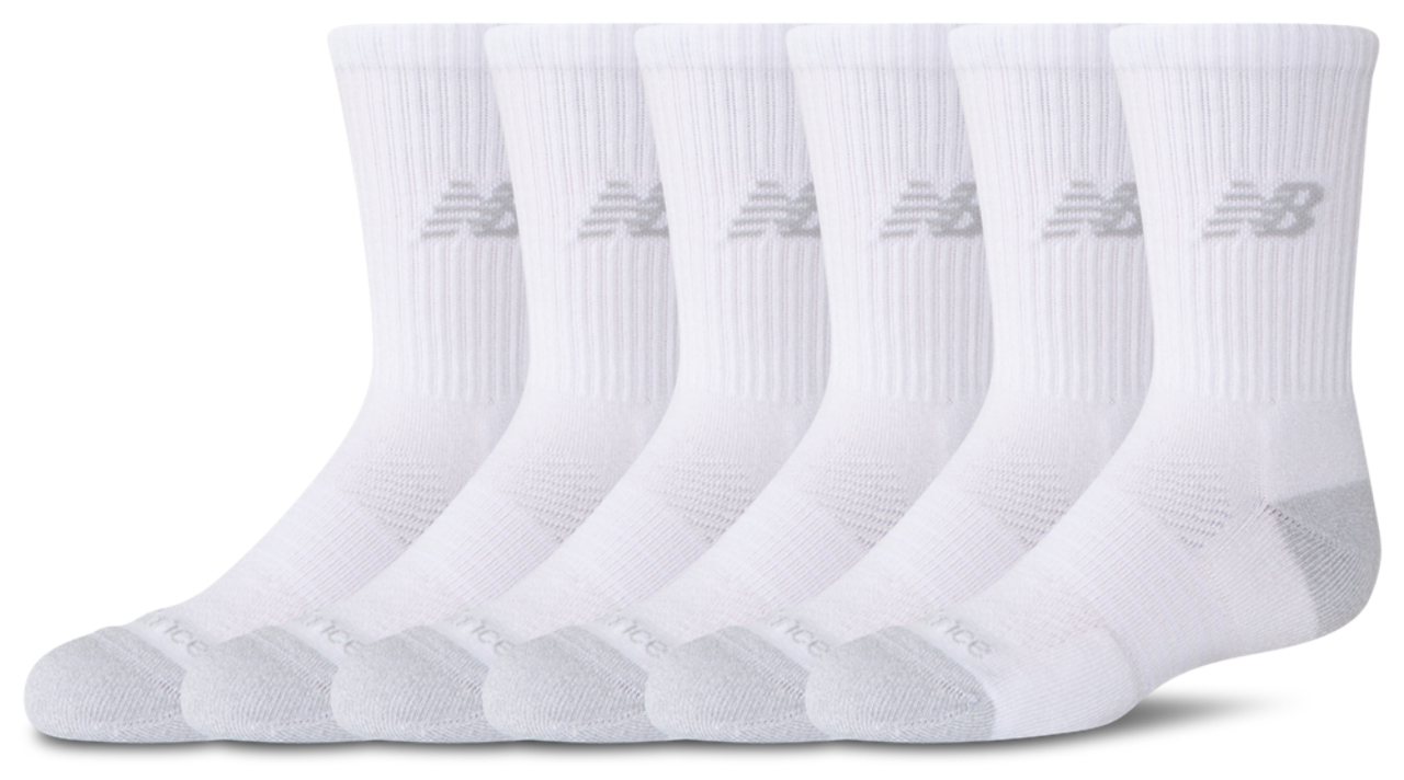 New Balance Active Cushion 6PK Crew Socks