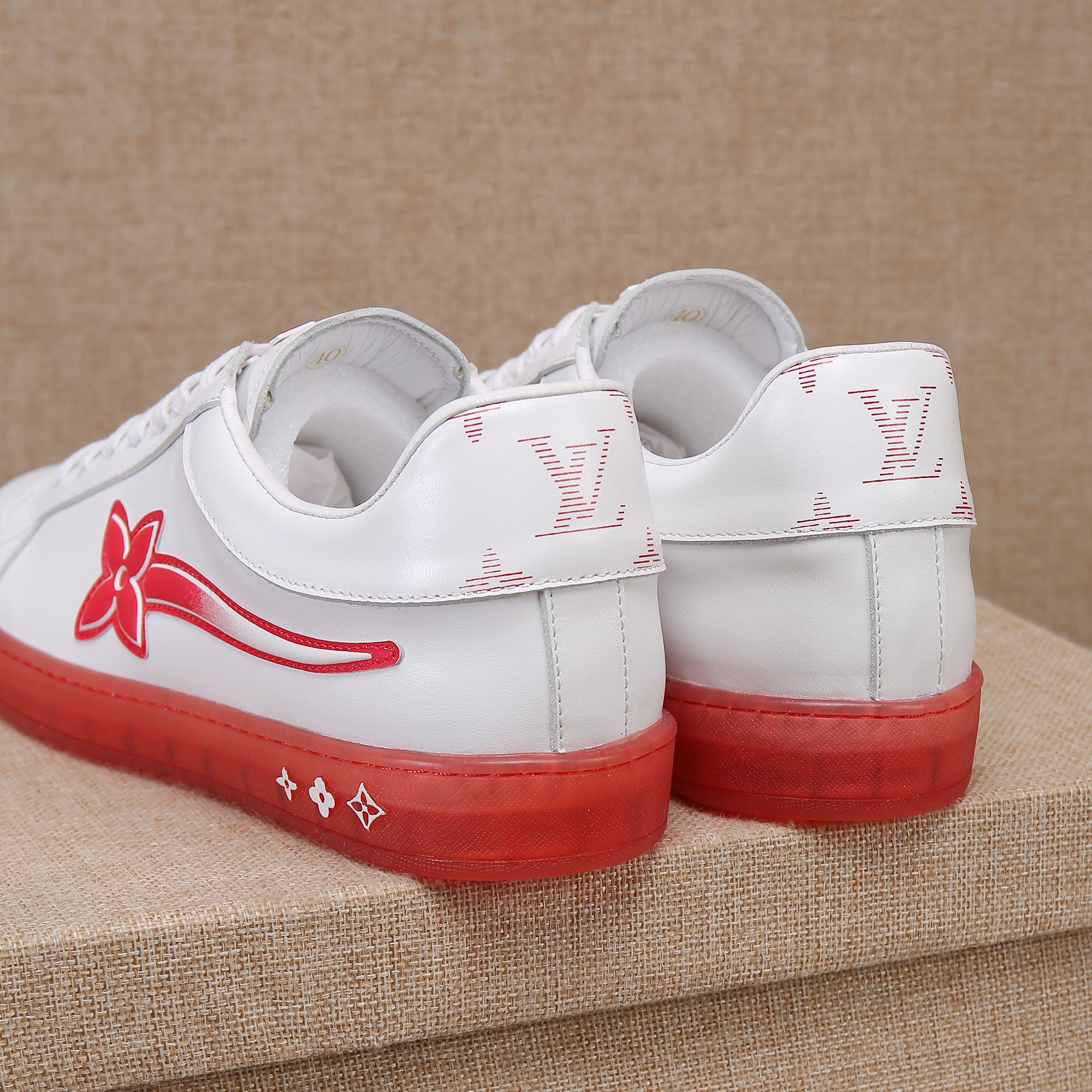 Louis Vuitton Luxembourg Samothrace Trainers Red 1A9Fyn