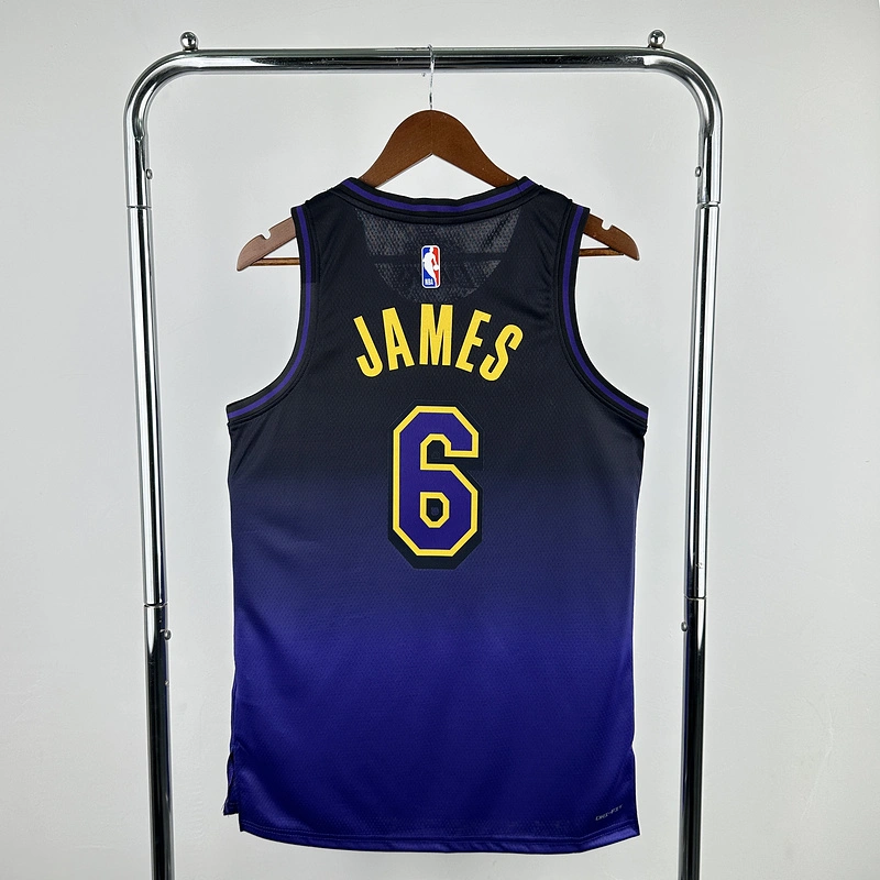 2025 NBA Lakers 6 JAMES Basketball Jersey
