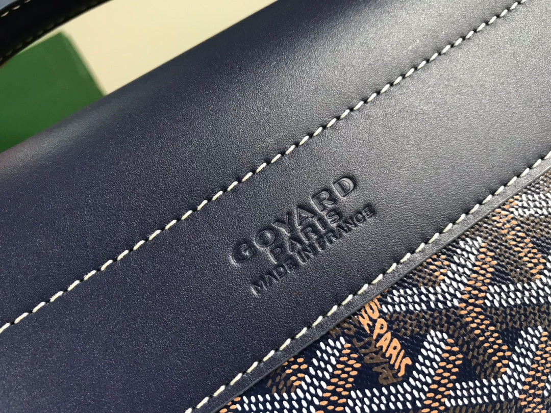 Goyard Citadin Bag 38Cm Navy Blue Canvas