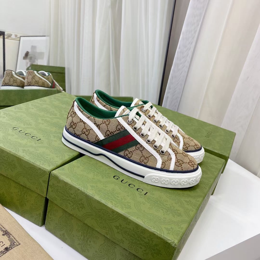 Gucci Tennis 1977 Sneaker Beige Abony 606111 Hvk20 9766