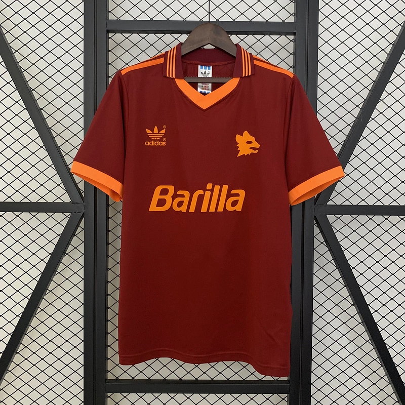 Retro 1992-94 AS Roma Home Football jersey retro