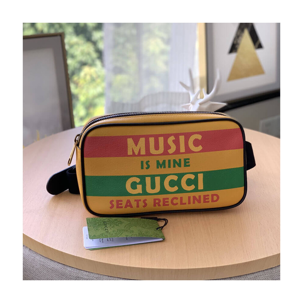 Gucci 100 Belt Bag In Yellow Leather