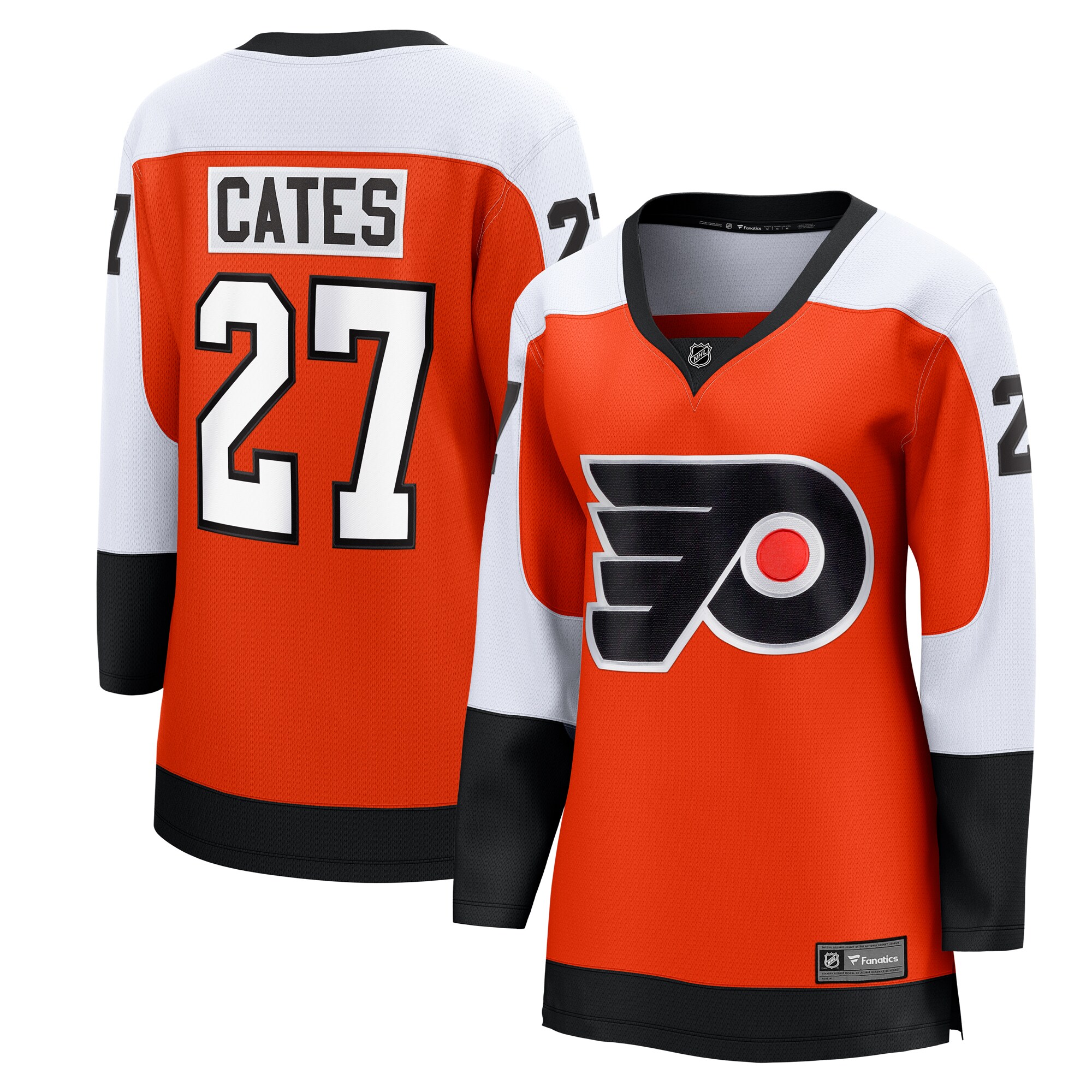 Noah Cates Philadelphia Flyers Fanatics Women’s Home Breakaway Player Jersey – Orange