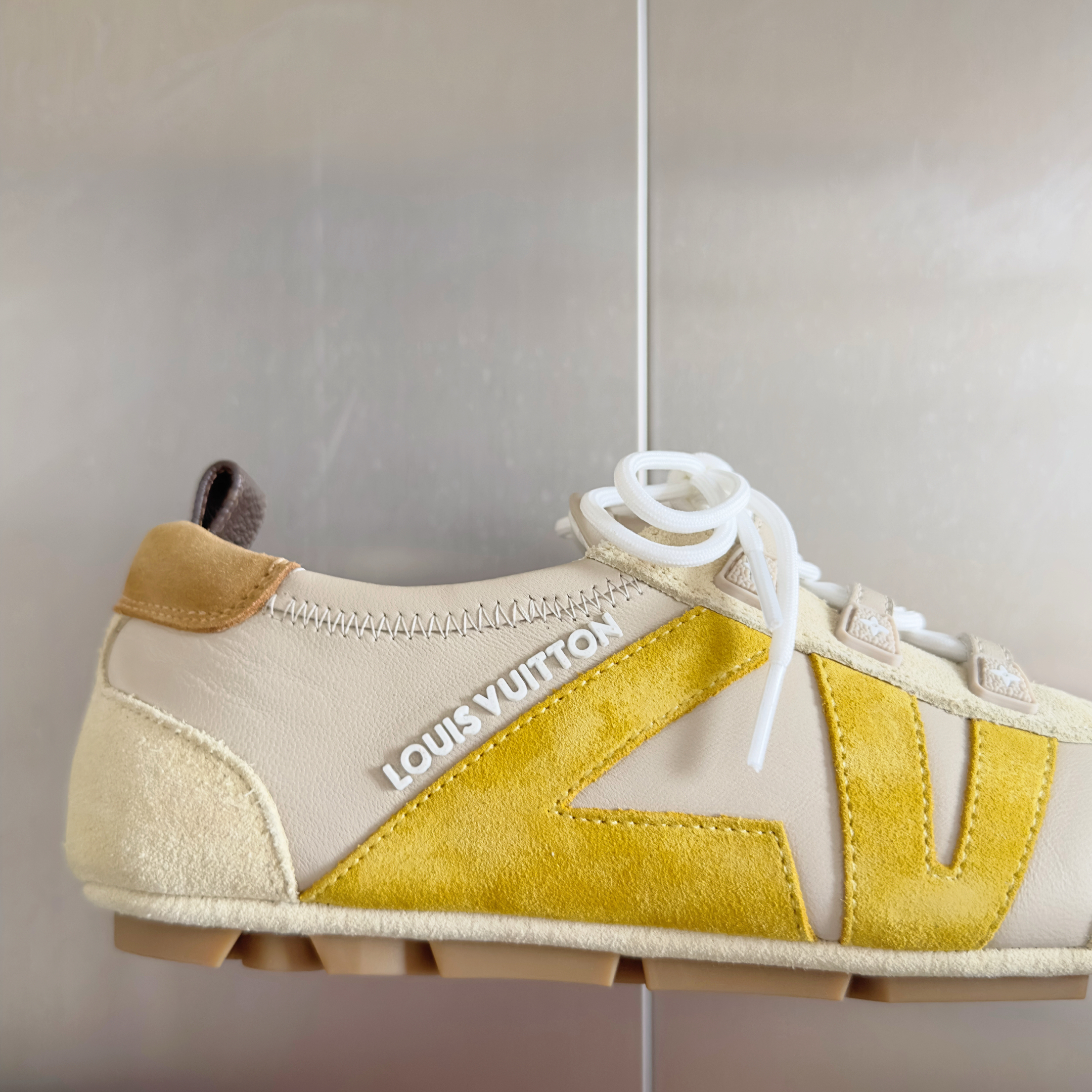 Louis Vuitton Sneakerina Yellow Beige – Women’s Ballet-Inspired Slim Sneakers