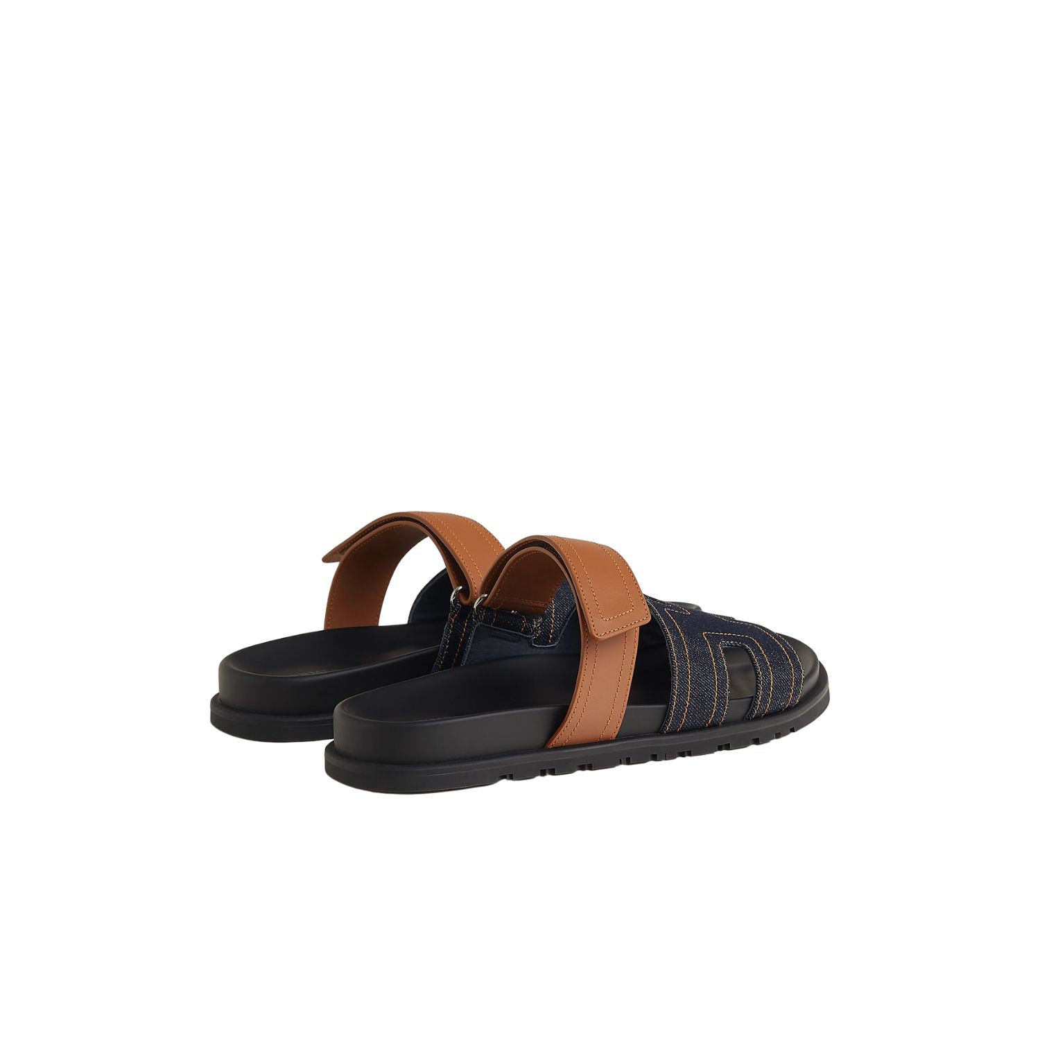 HERMES SANDAL CHYPRE BLUE BRUT/NATURAL