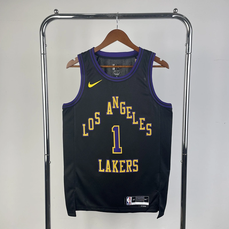 2024 NBA Lakers 1 RUSSELL Basketball Jersey