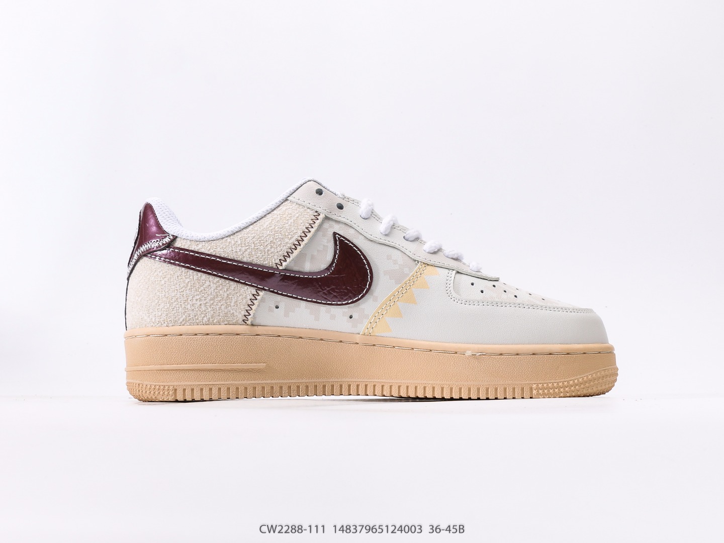 Nike Air Force 1 Low Western Patchwork Beige Variant