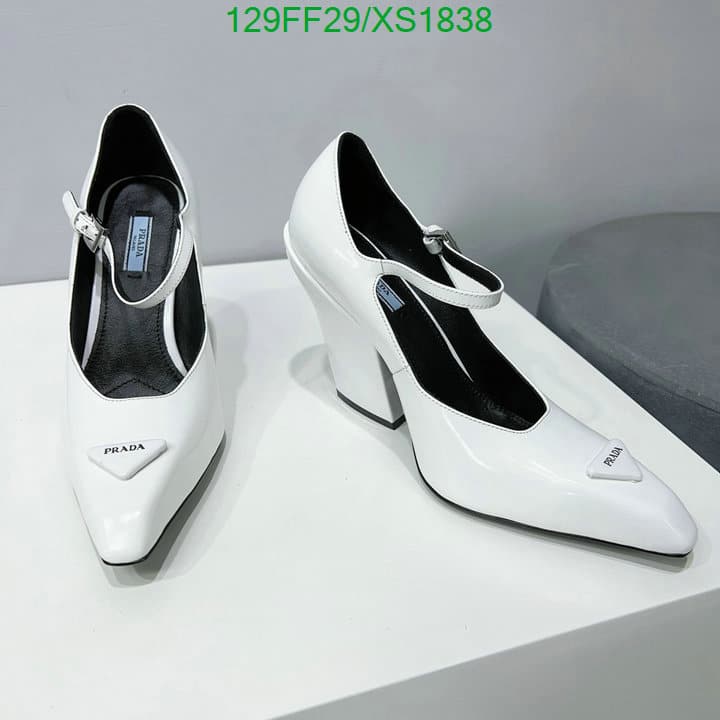 Prada Modellerie Leather Mary Jane Pumps In Nero White