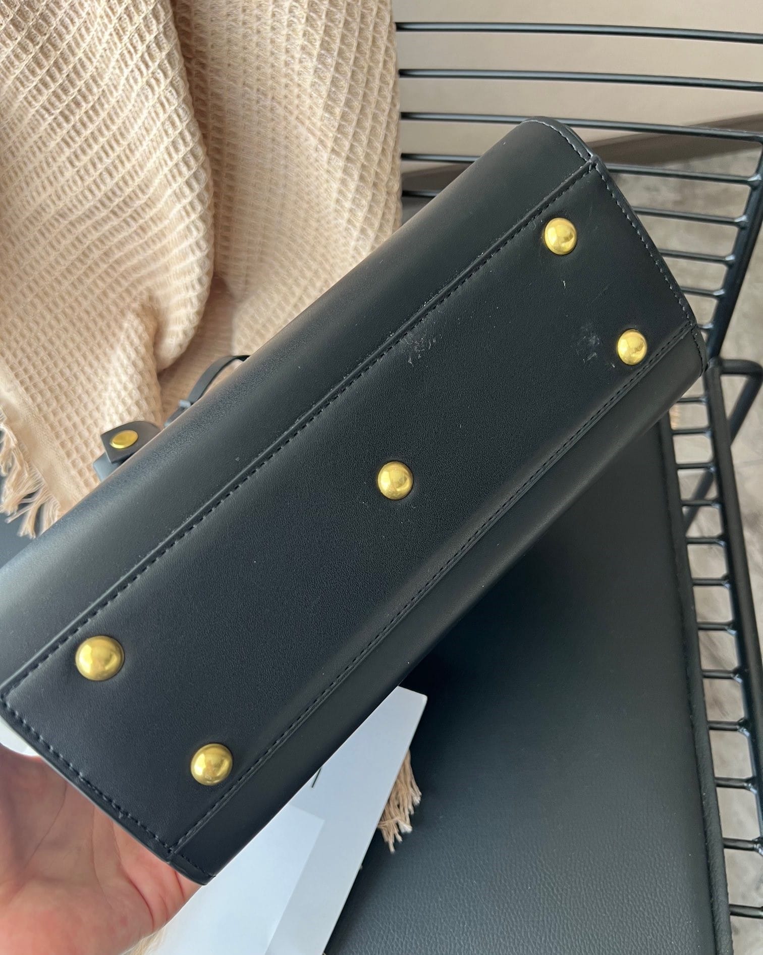Saint Laurent Sac De Jour Supple Baby In Grained Leather 32Cm Black