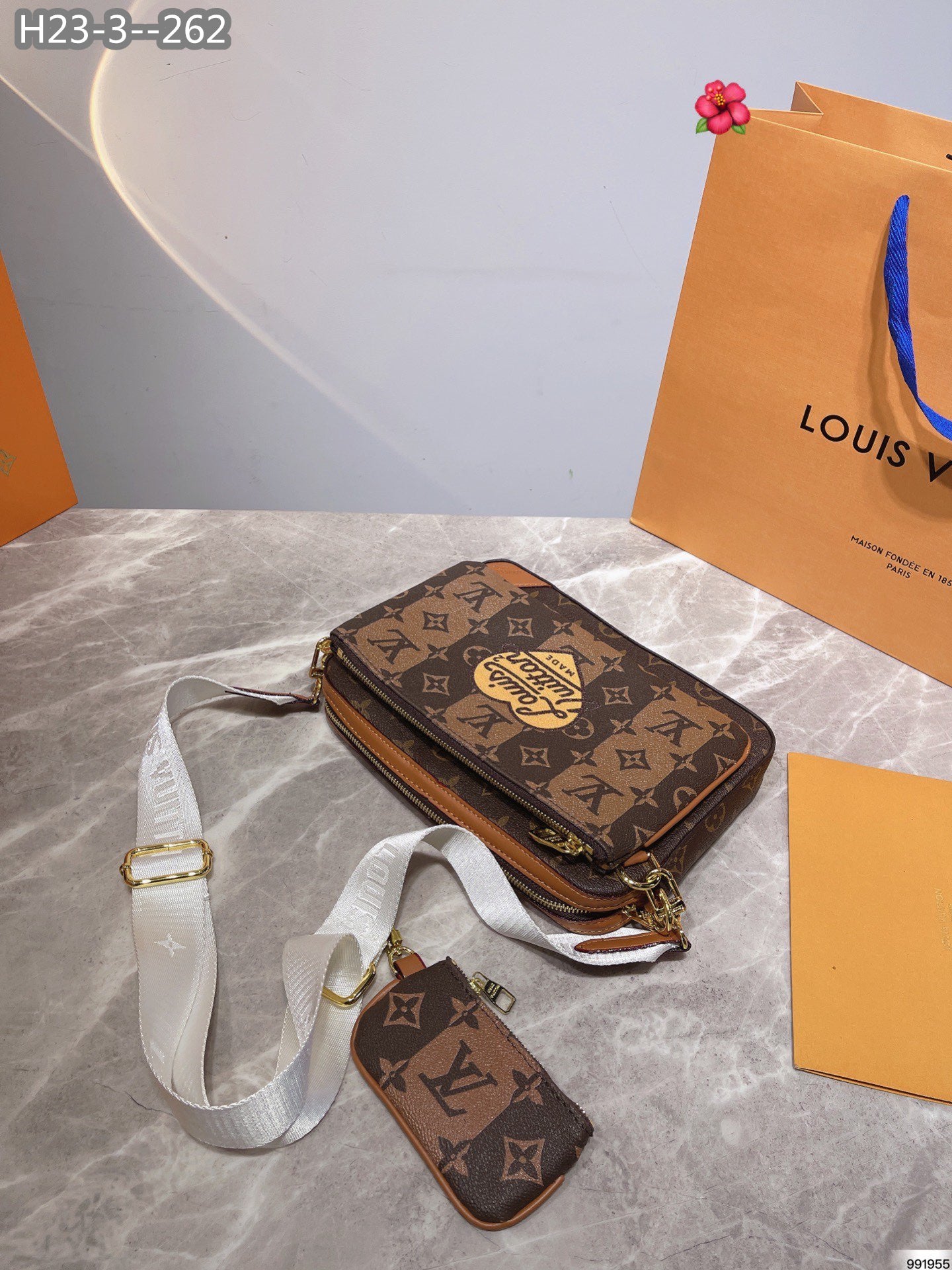 Louis Vuitton Trio Messenger Brown 25Cm M45965