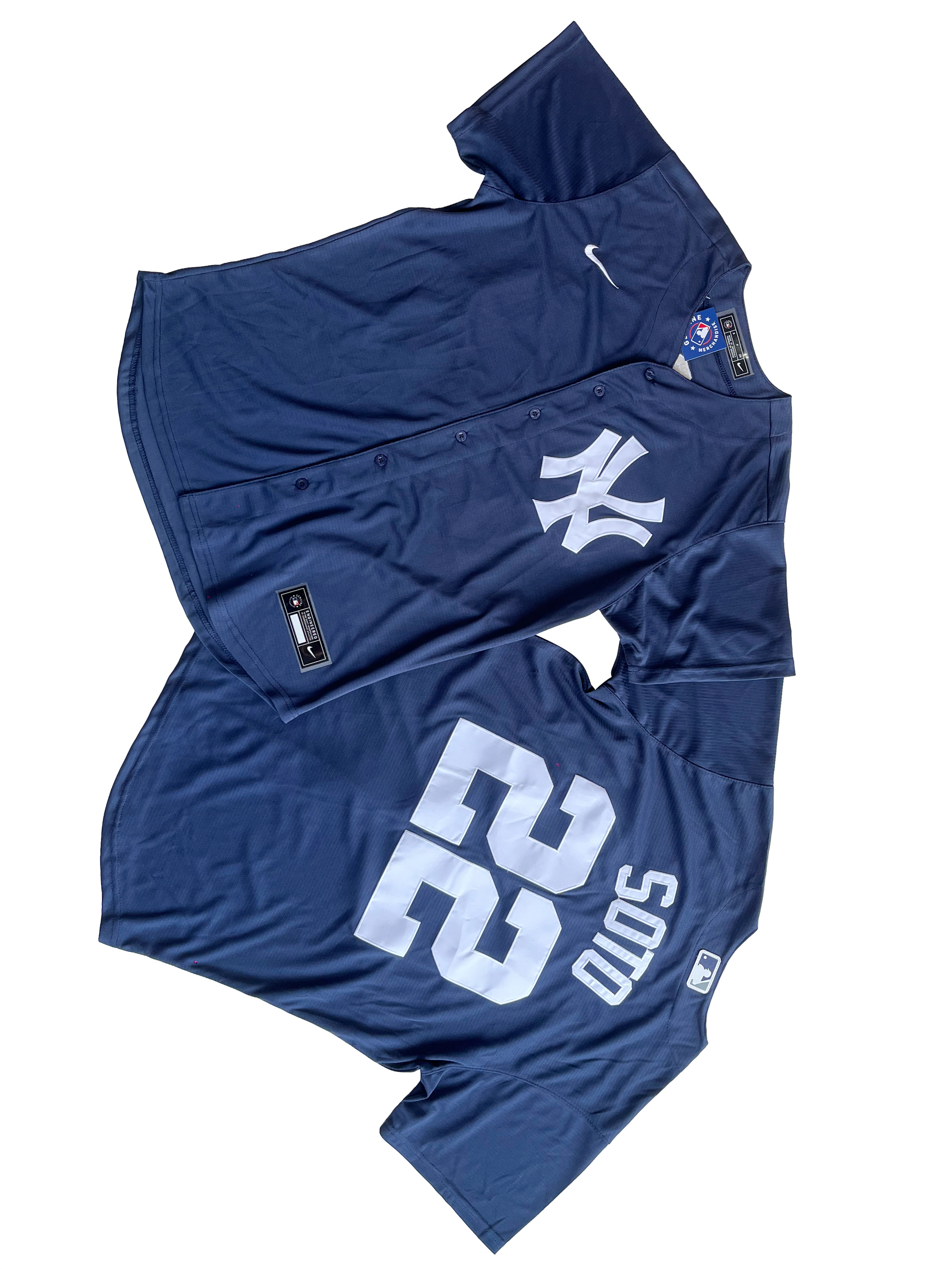 Men's New York Yankees 22# Juan Soto  Navy Player Jersey