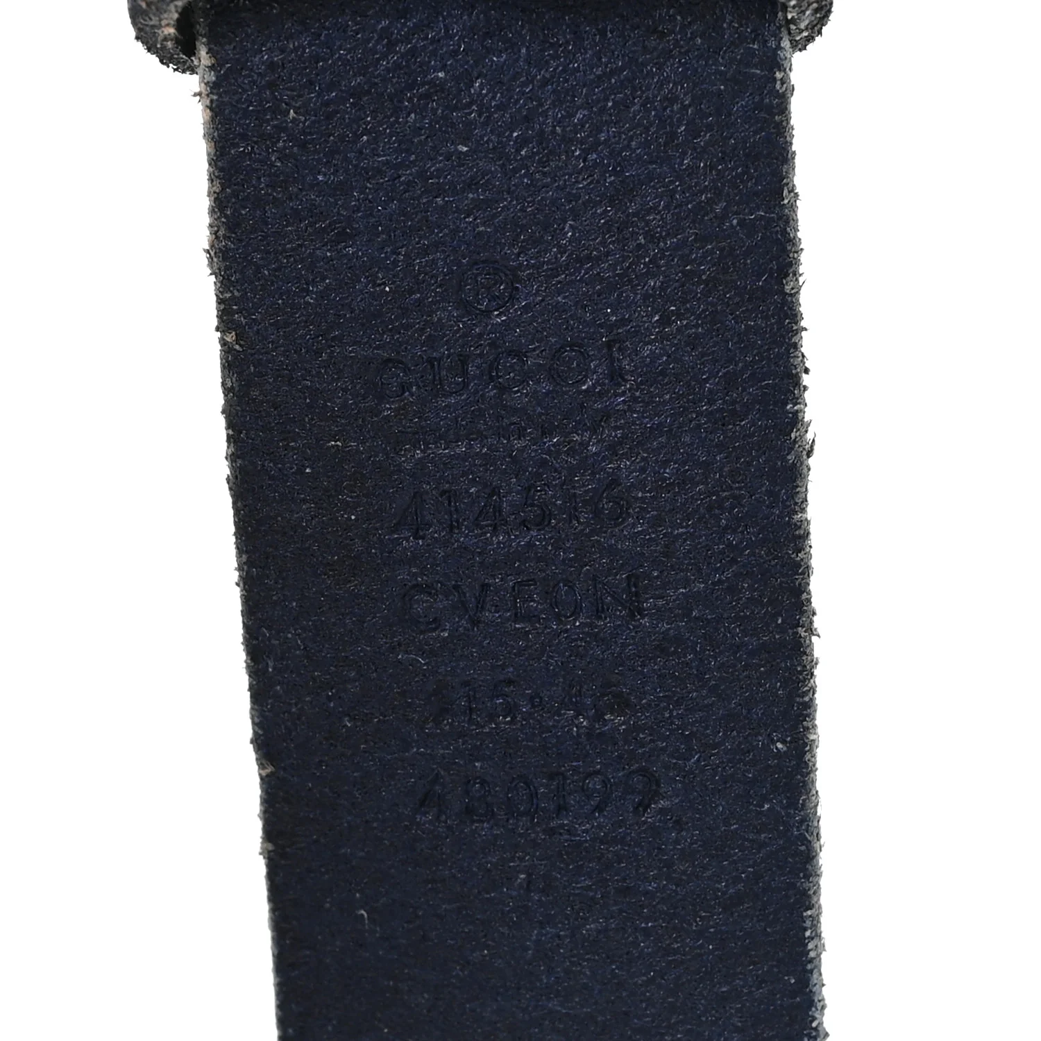 Cuoio Toscano Nickel Double G 30mm Belt 115 46 Blue
