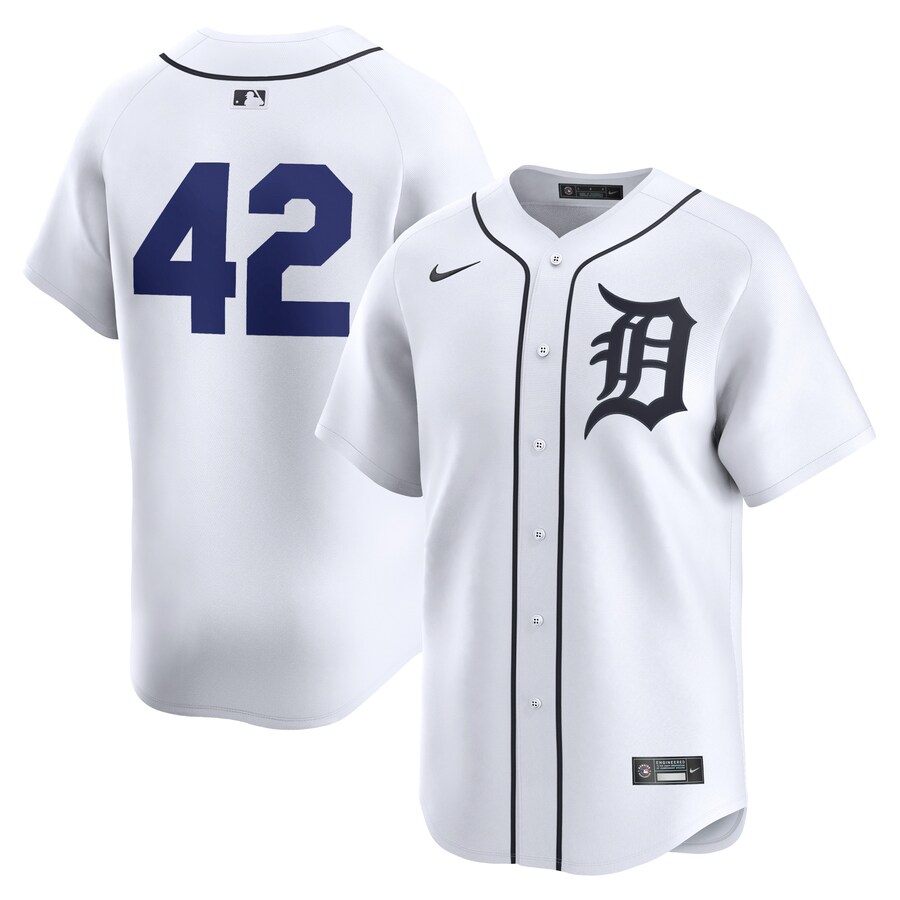 Detroit Tigers 2024 Jackie Robinson Day Home Limited Jersey  White
