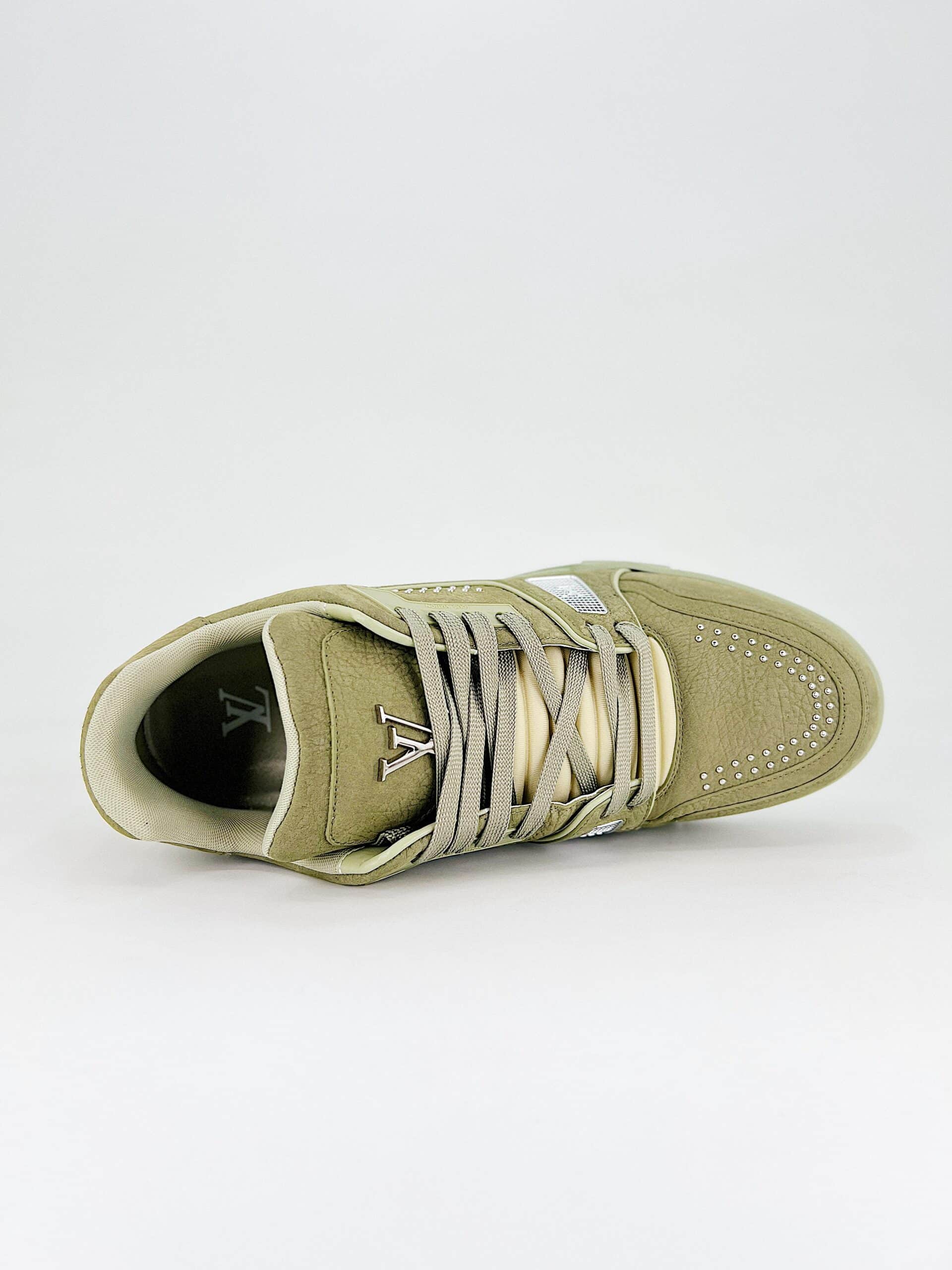 Louis Vuitton Lv Trainer Sneaker Green 1Adha1