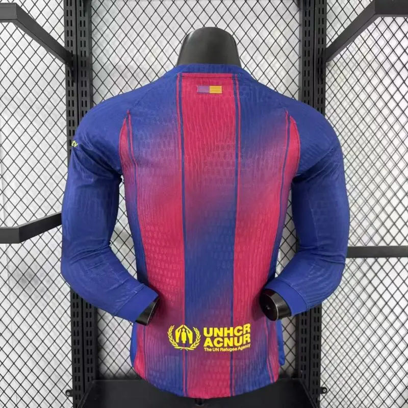 Player 2025-26 Barcelona Home Long sleeves Football jersey