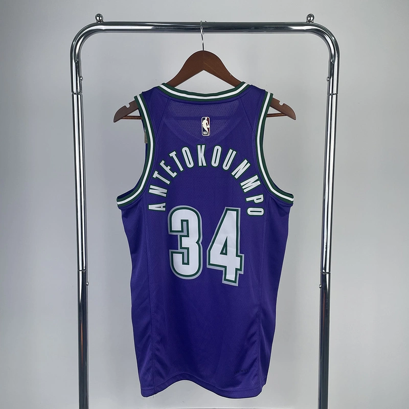2023 NBA Milwaukee Bucks (34 ANTETOKOUNMPO) Basketball Jersey
