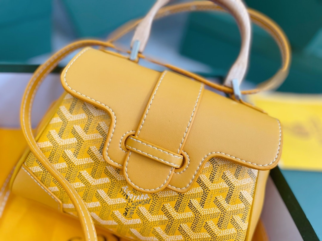 GOYARD SAÏGON SOUPLE MINI BAG YELLOW 20CM