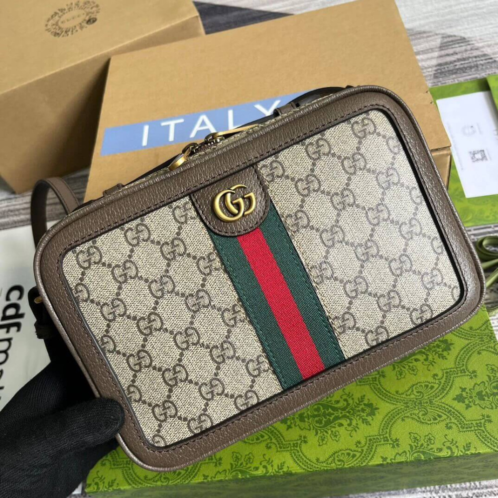 Gucci Ophidia Small Shoulder Bag With Web