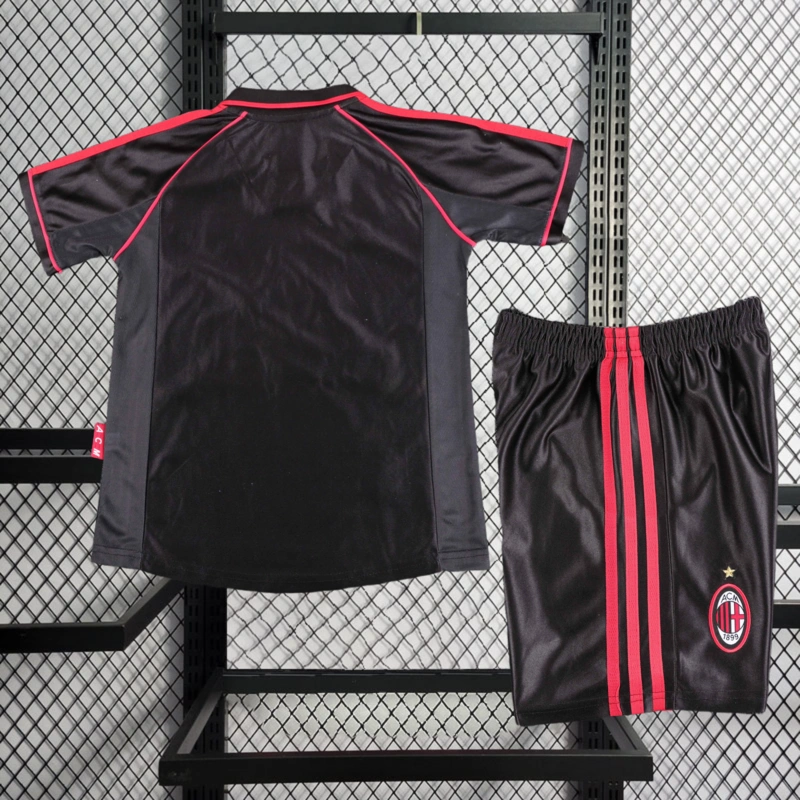 Retro KIDS 1998-99 KIDS AC Milan Away SHEVCHENKO ALBERTINI BOBAN BIERHOFF MALDINI Football jersey