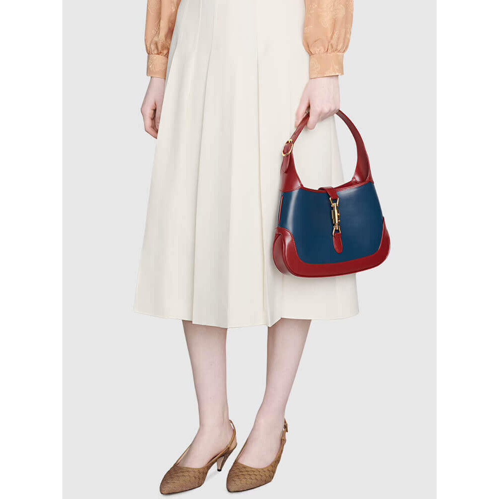 Gucci Jackie 1961 Small Shoulder Bag in Navy Leather 28cm