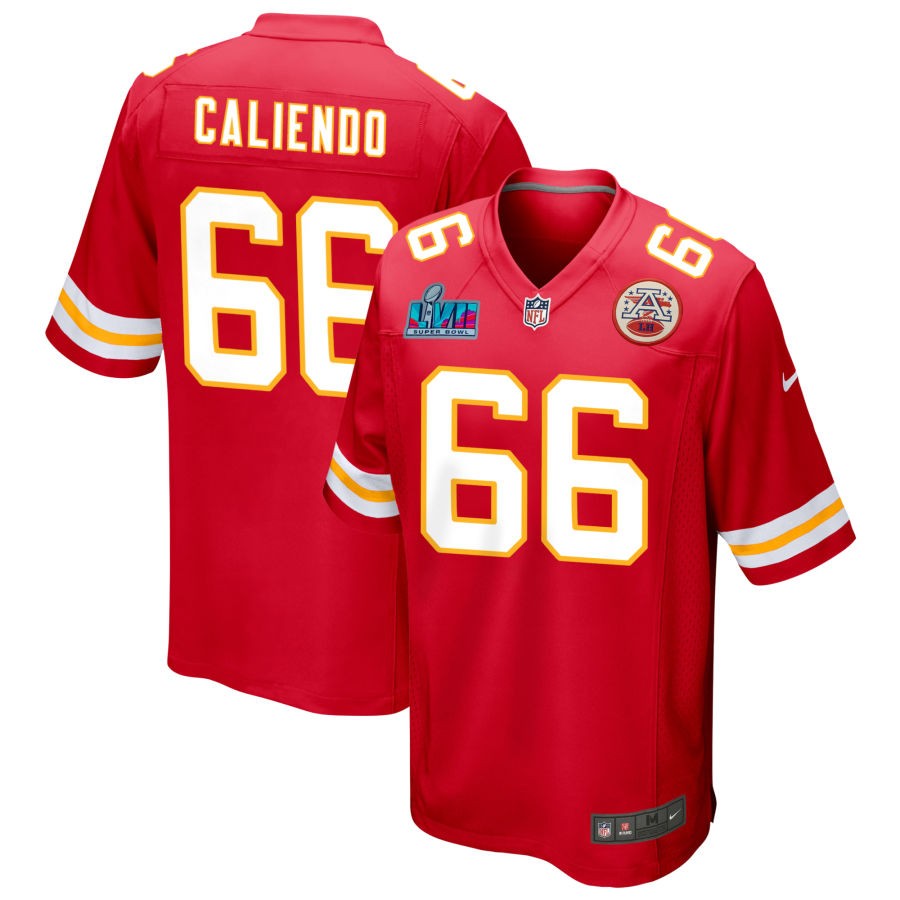 Mike Caliendo Kansas City Chiefs Nike Super Bowl LVII Game Jersey - Red