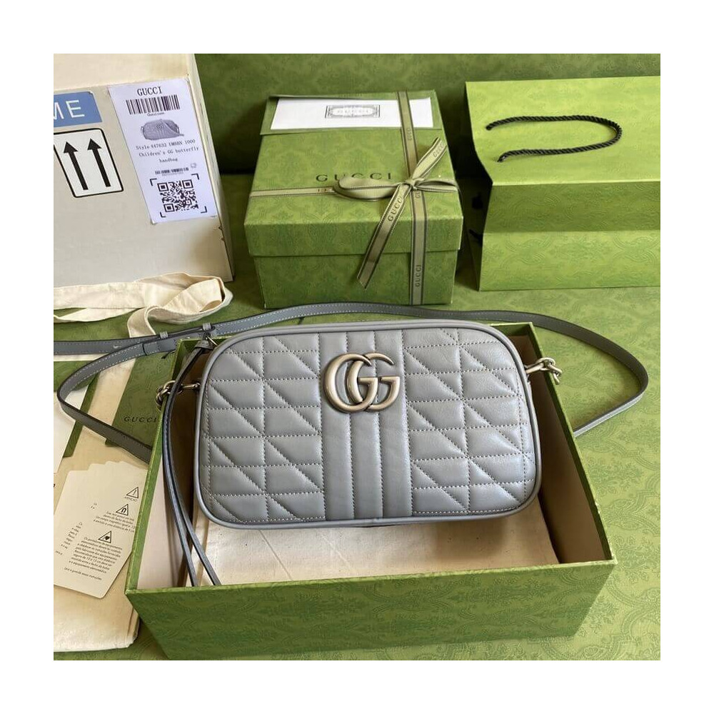 Gucci GG Marmont Small Shoulder Bag Grey