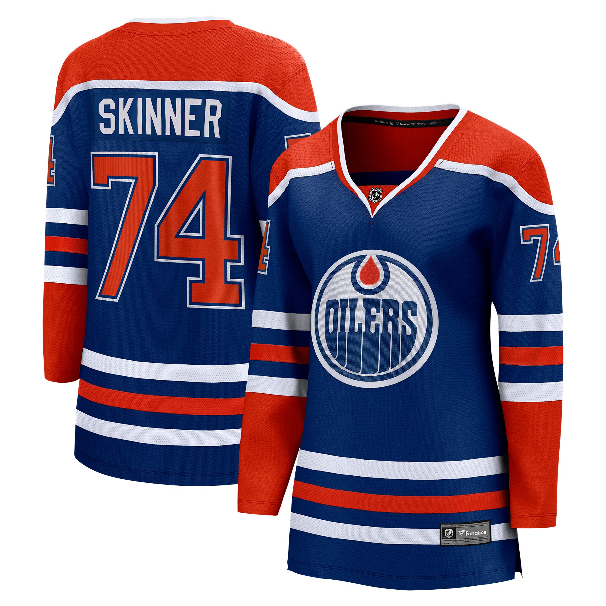 Stuart Skinner Edmonton Oilers Fanatics Women’s Home Breakaway Player Jersey – Royal