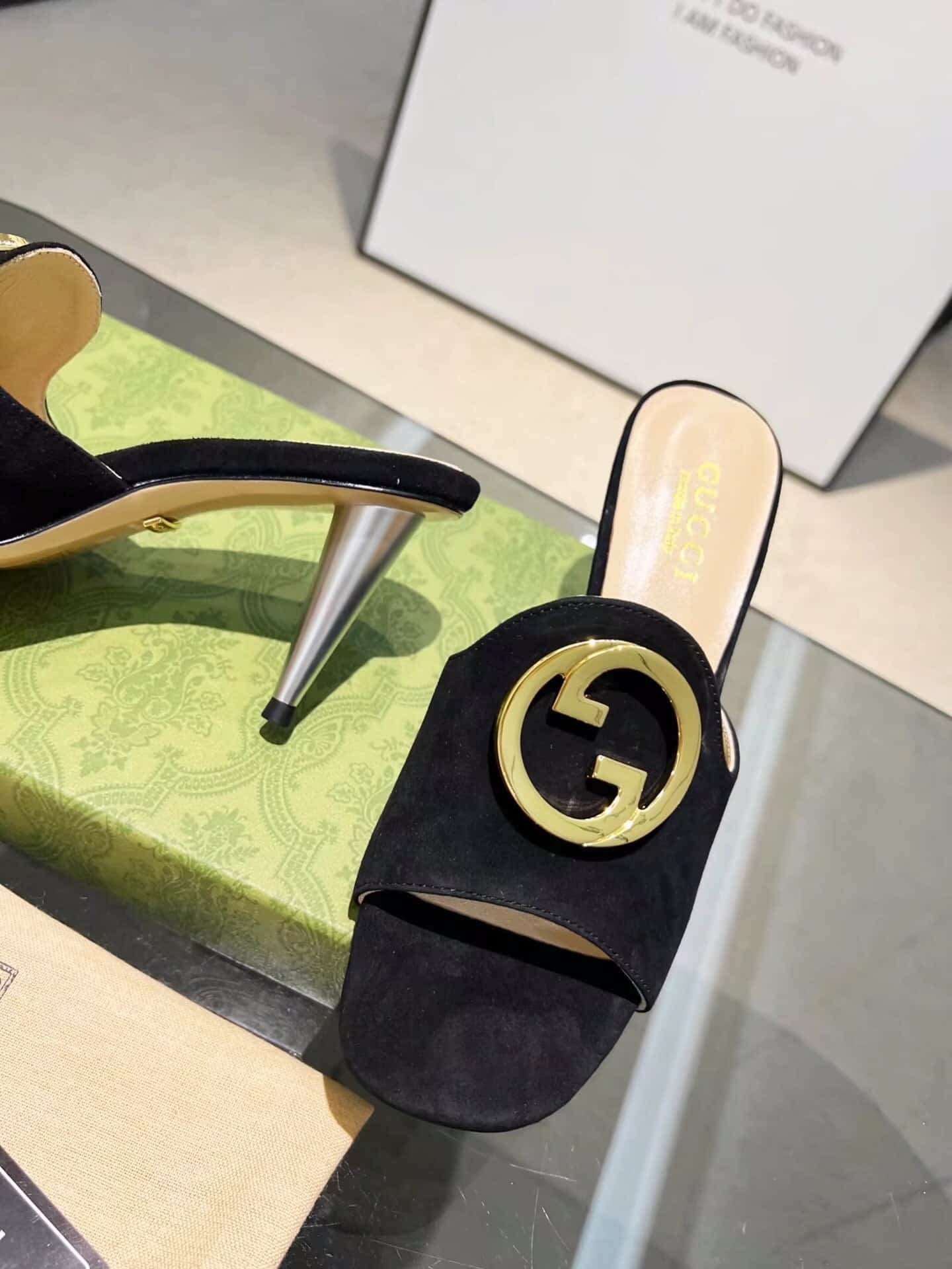 Gucci Blondie Slide Sandal Black