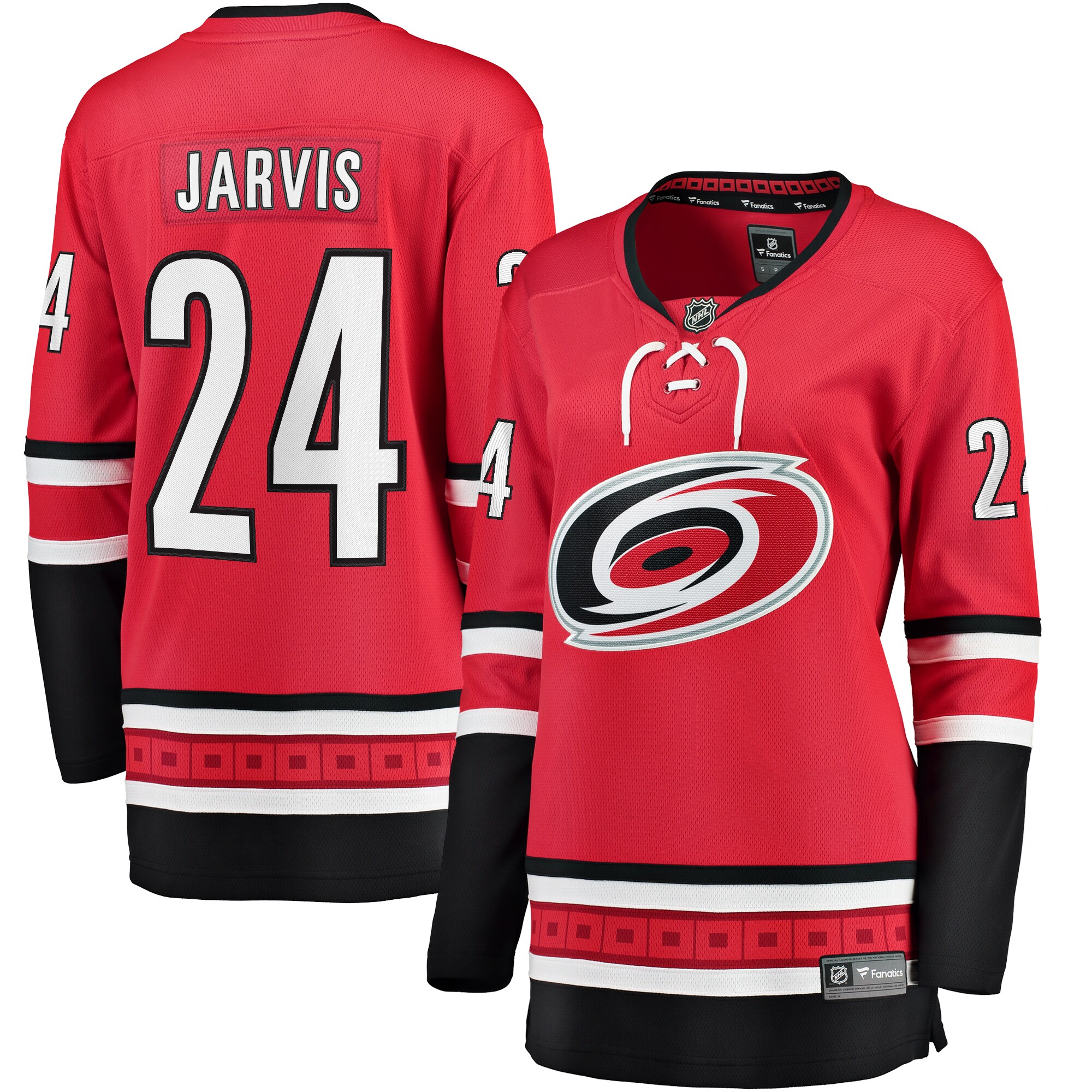 Seth Jarvis Carolina Hurricanes Fanatics Women’s Alternate Breakaway Player Jersey – Red
