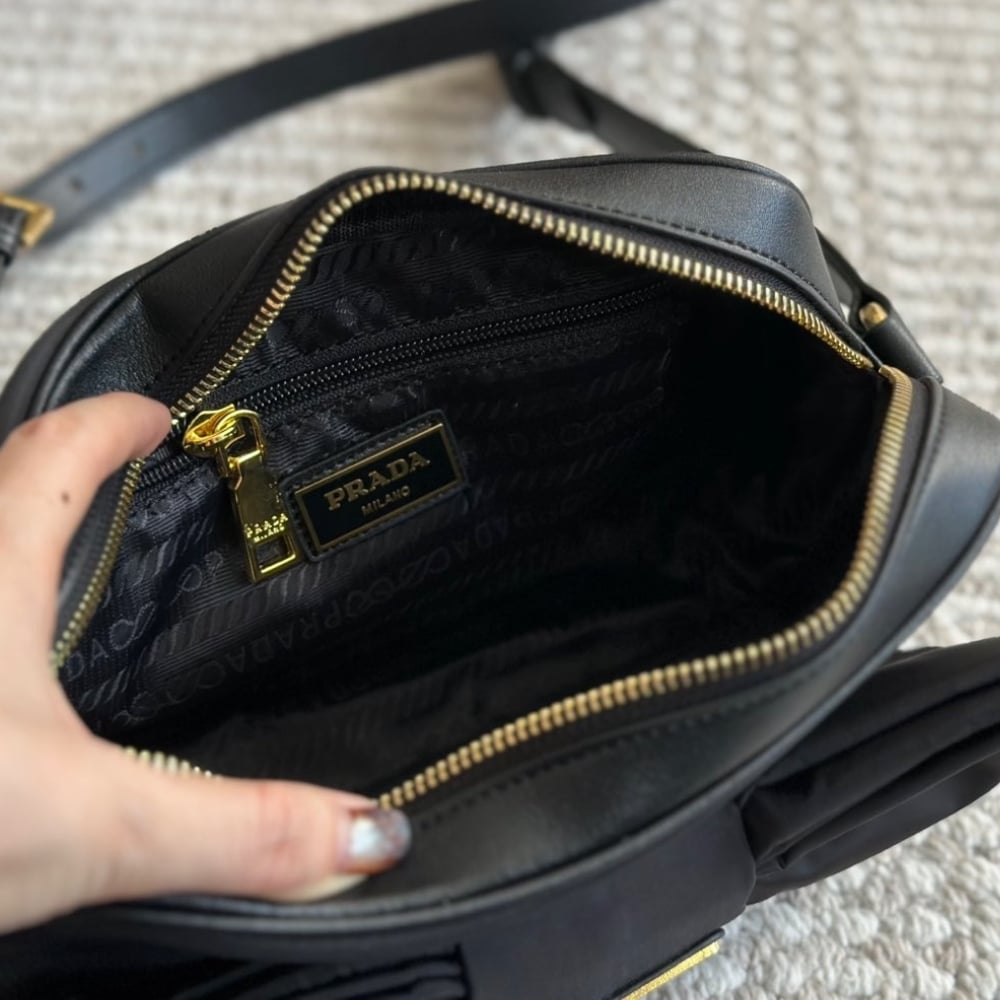 Prada Tessuto Fiocco Bow Crossbody Bag 24Cm