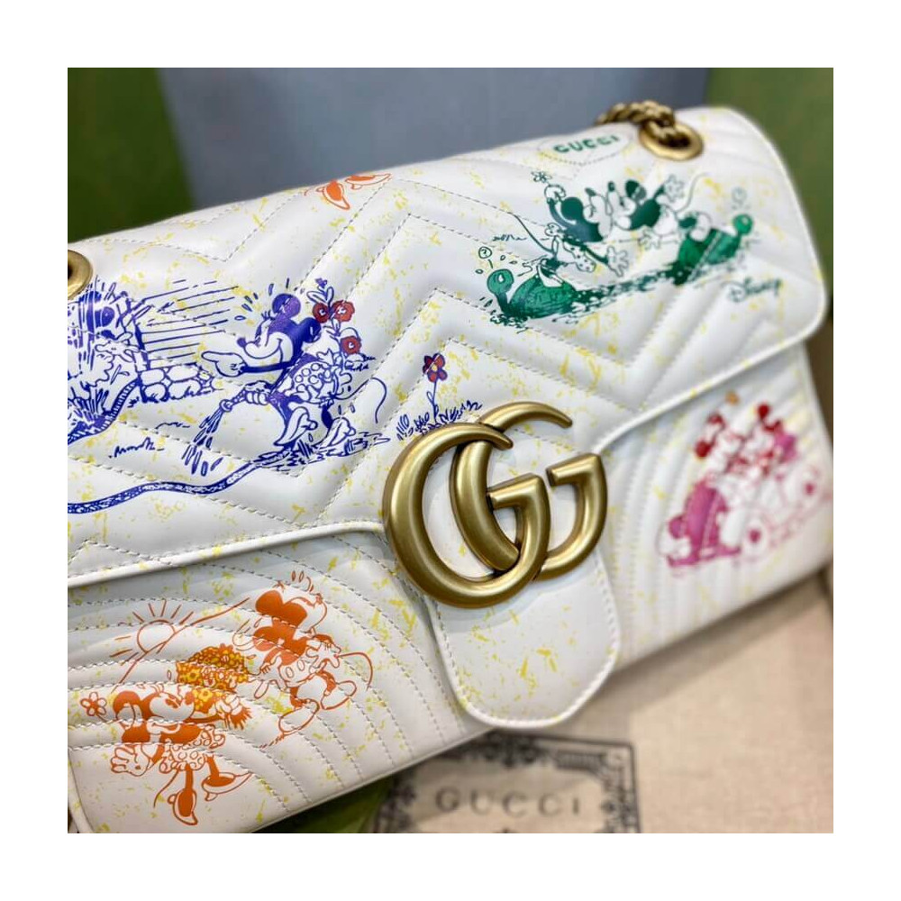 Disney x Gucci GG Marmont Medium Shoulder Bag 31cm