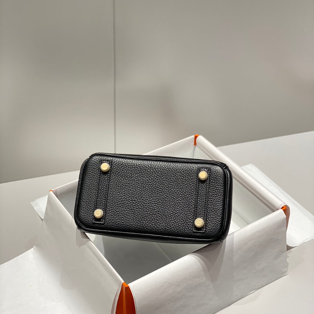 Hermes Birkin 20Cm Black Togo Leather Gold Hardware