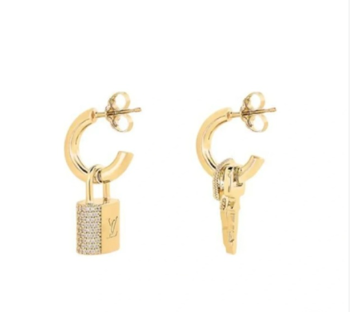 LV asymmetrical earrings