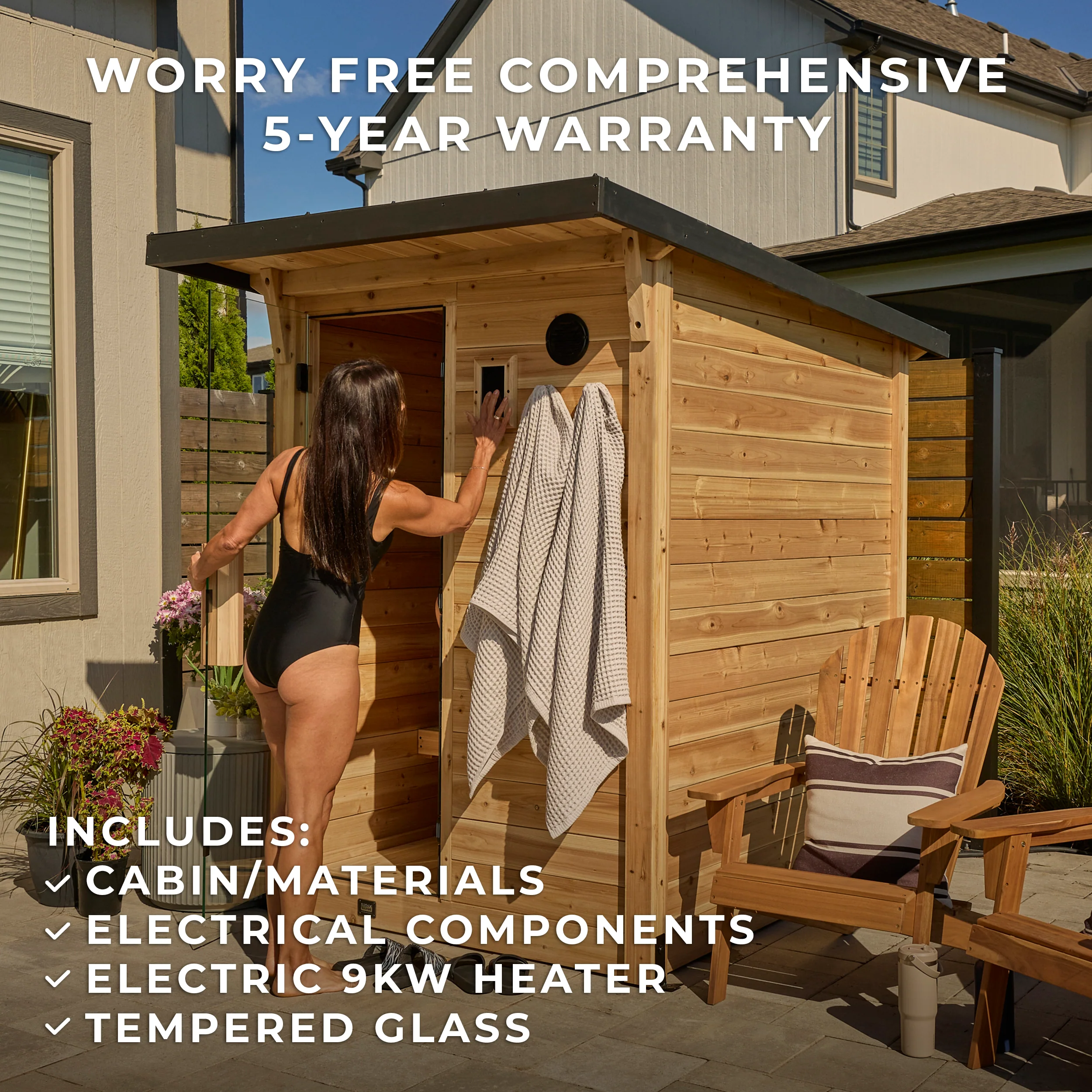 Henley Outdoor Cabin Sauna �?2-4 Person