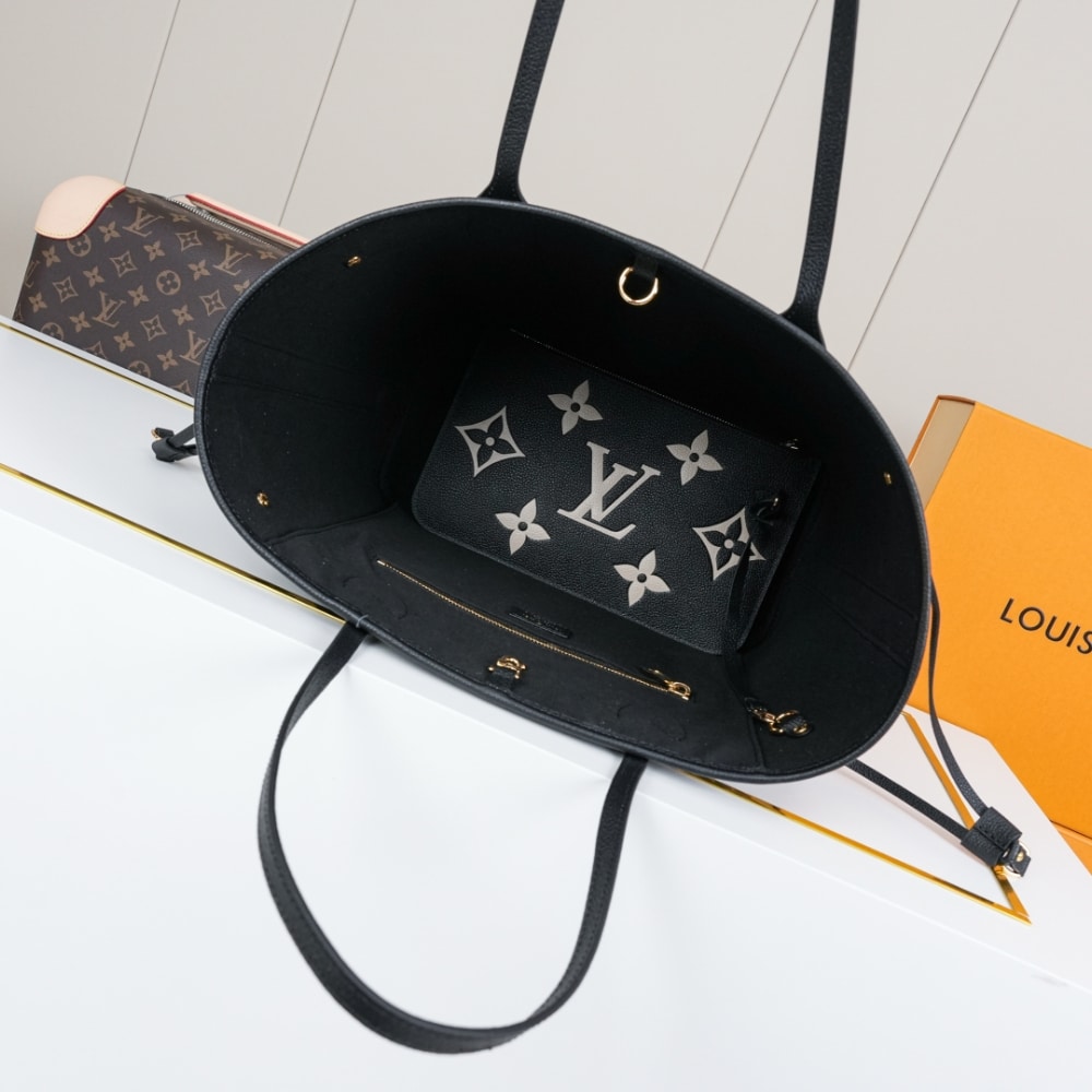 Louis Vuitton Neverfull MM Monogram Empreinte Black 31cm M58907