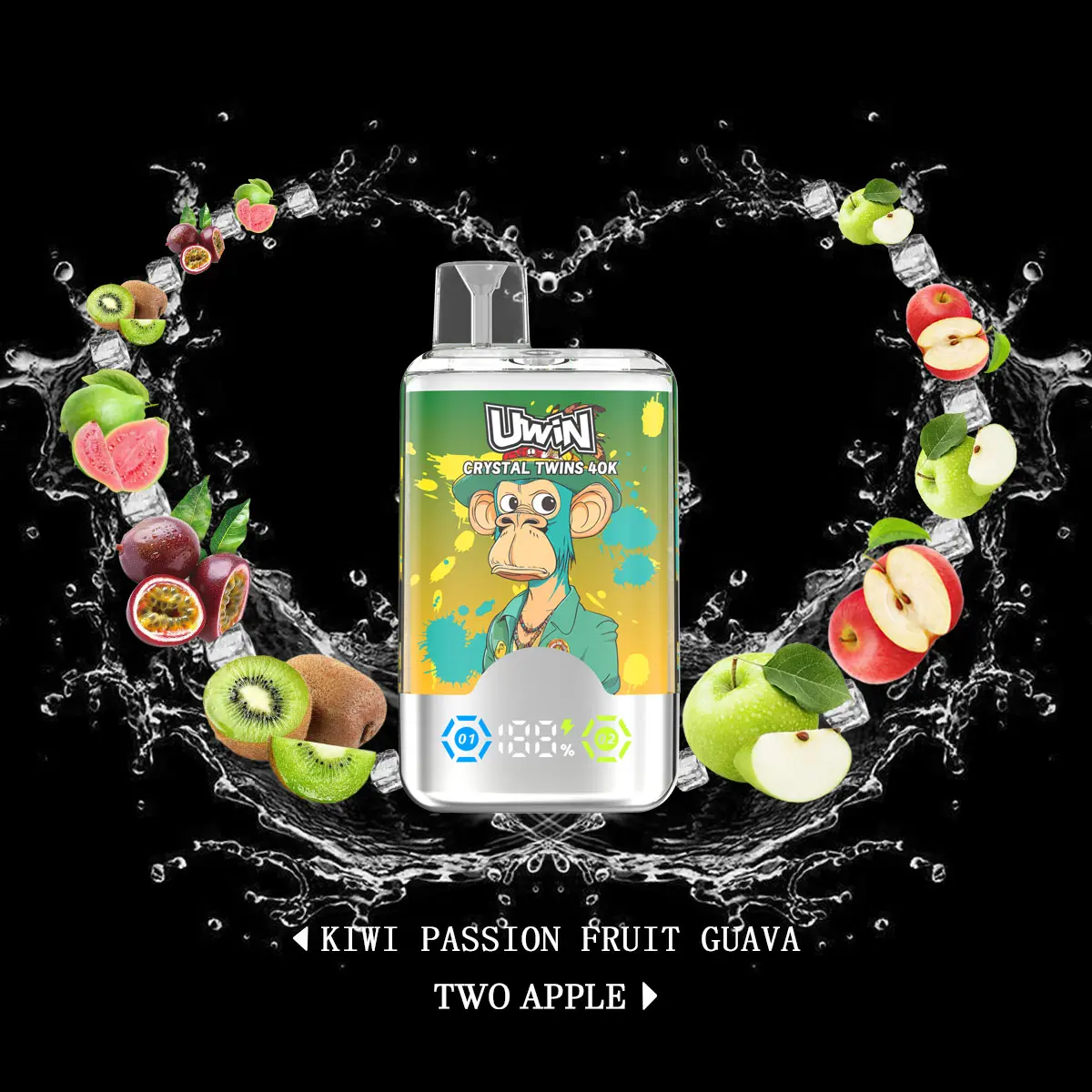 Uwin Twins Crystal 40K Disposable Vape(3 pieces)
