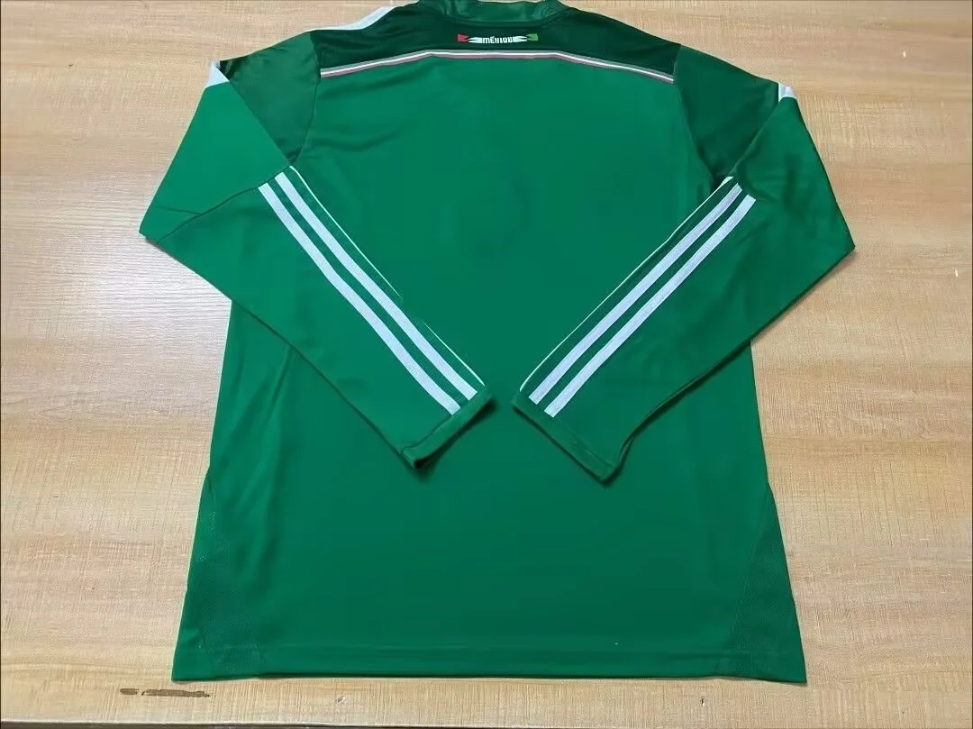Retro 2014 Mexico Long Sleeve Home football jersey Retro