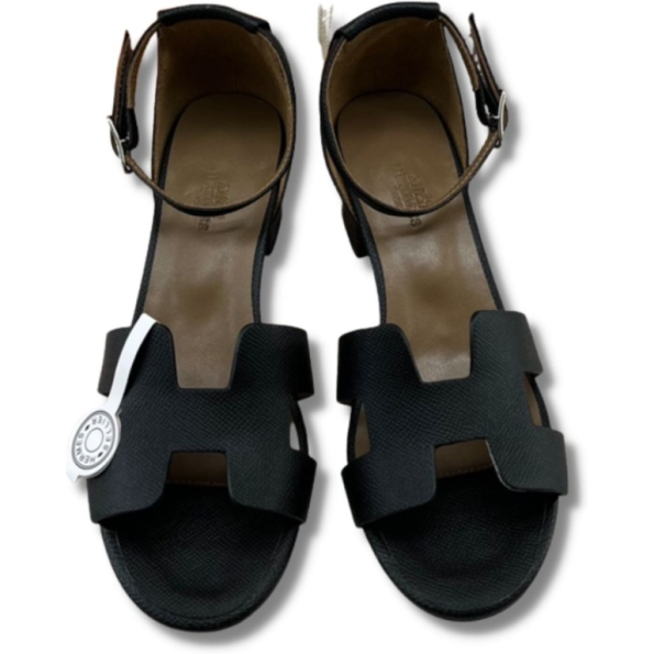 HERMES SANDAL ENCENS 50 BLACK