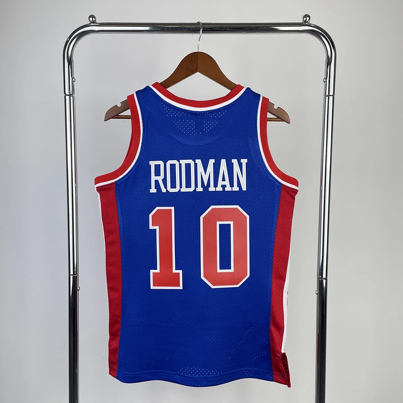 1988-89 NBA Detroit Pistons 10 RODMAN Basketball jersey