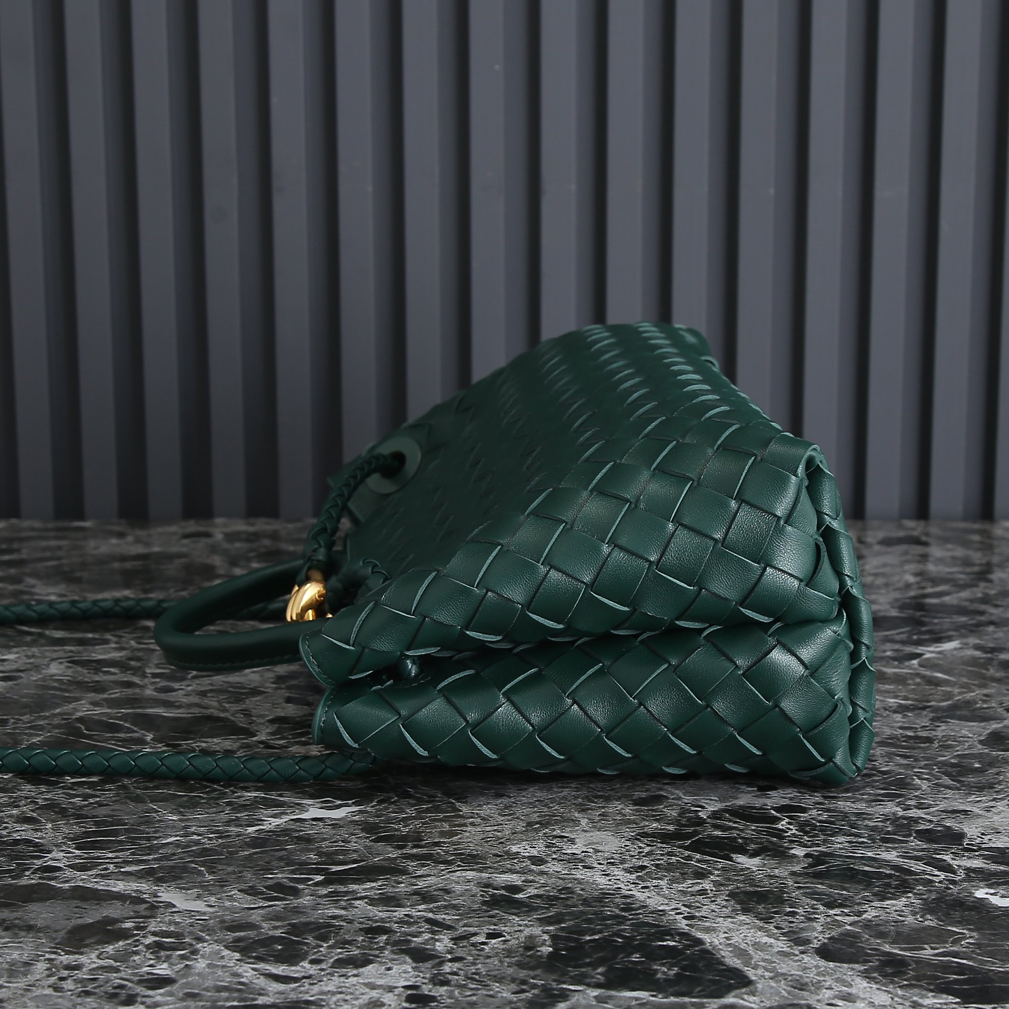 Bottega Veneta Andiamo Iconic Woven Handbag (Horizontal)