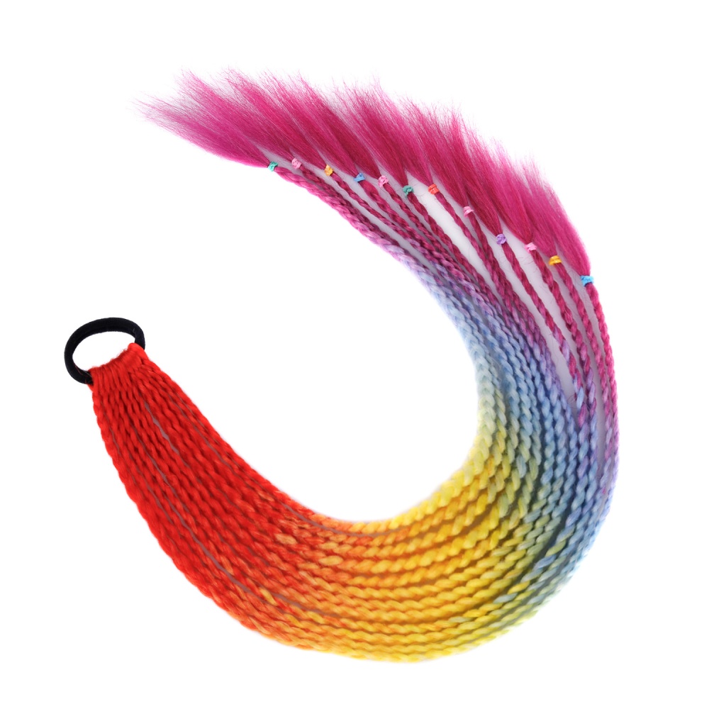 Colors horsetail hair ring small personality headwear